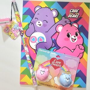 Care Bears Stationery and Lip Balm Set